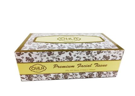 7310 Ohla Finest 3Ply Facial Tissue - 100shts, 24pcs/ctn