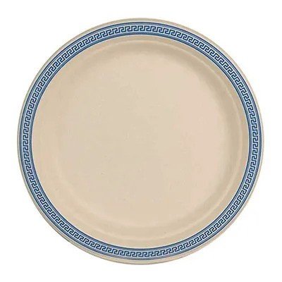 PLATE SIDE ANCIENT GREEK BLUE, 10PC